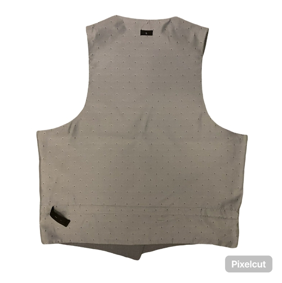 Couture 1910 Classic Fit Men's Gray Suit Stretch Vest Size L - Picture 6 of 9